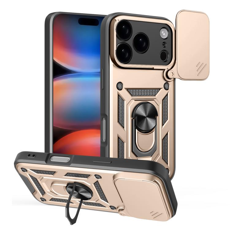 Capa de telemóvel TPU+PC com design de tampa deslizante para câmara, para iPhone 17e / 16e, para iPhone 17 Pro Max, para iPhone 17 Pro, para iPhone 17, para iPhone Air, para iPhone 16 Pro Max