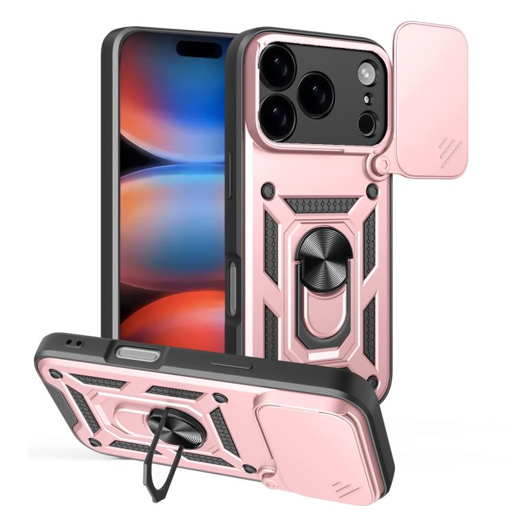 Capa de telemóvel TPU+PC com design de tampa deslizante para câmara, para iPhone 17e / 16e, para iPhone 17 Pro Max, para iPhone 17 Pro, para iPhone 17, para iPhone Air, para iPhone 16 Pro Max