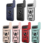 Capa de telemóvel TPU+PC com design de tampa deslizante para câmara, para iPhone 16 Pro, para iPhone 16 Plus, para iPhone 16, para iPhone 15 Pro