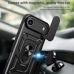 Capa de telemóvel TPU+PC com design de tampa deslizante para câmara, para iPhone 16 Pro, para iPhone 16 Plus, para iPhone 16, para iPhone 15 Pro