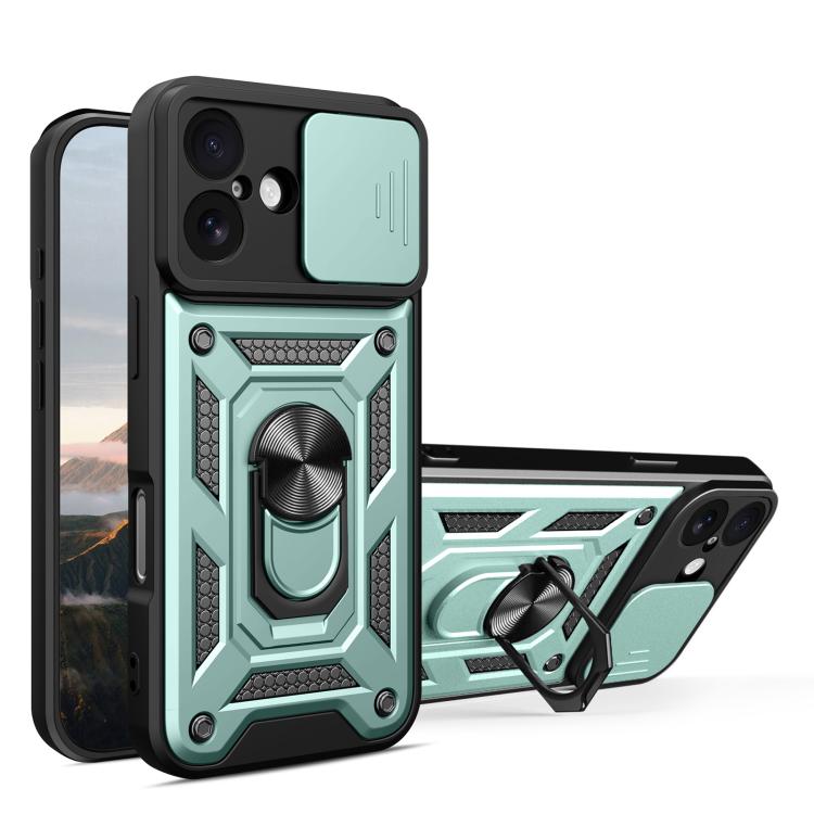 Capa de telemóvel TPU+PC com design de tampa deslizante para câmara, para iPhone 17e / 16e, para iPhone 17 Pro Max, para iPhone 17 Pro, para iPhone 17, para iPhone Air, para iPhone 16 Pro Max
