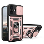 Capa de telemóvel TPU+PC com design de tampa deslizante para câmara, para iPhone 17e / 16e, para iPhone 17 Pro Max, para iPhone 17 Pro, para iPhone 17, para iPhone Air, para iPhone 16 Pro Max