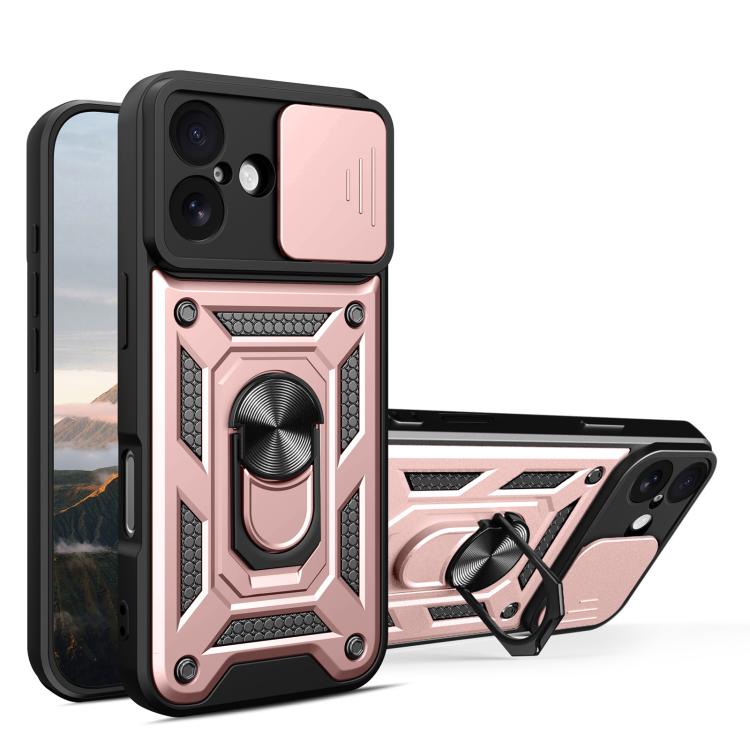 Capa de telemóvel TPU+PC com design de tampa deslizante para câmara, para iPhone 17e / 16e, para iPhone 17 Pro Max, para iPhone 17 Pro, para iPhone 17, para iPhone Air, para iPhone 16 Pro Max