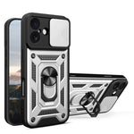 Capa de telemóvel TPU+PC com design de tampa deslizante para câmara, para iPhone 17e / 16e, para iPhone 17 Pro Max, para iPhone 17 Pro, para iPhone 17, para iPhone Air, para iPhone 16 Pro Max