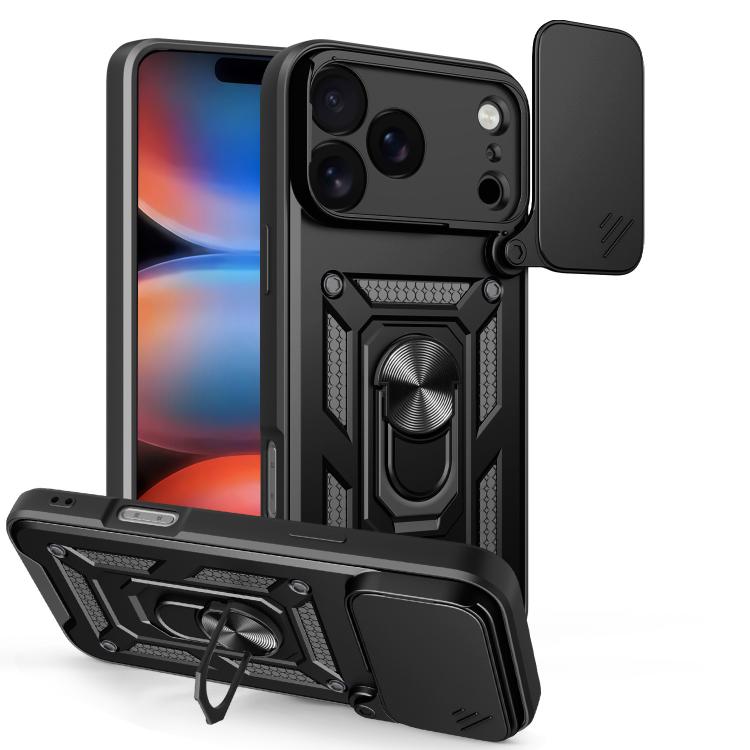 Capa de telemóvel TPU+PC com design de tampa deslizante para câmara, para iPhone 17e / 16e, para iPhone 17 Pro Max, para iPhone 17 Pro, para iPhone 17, para iPhone Air, para iPhone 16 Pro Max