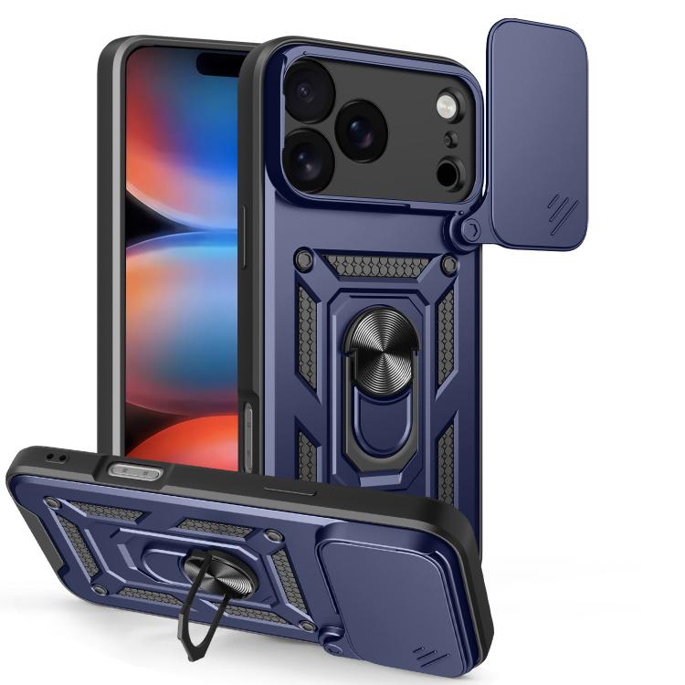 Capa de telemóvel TPU+PC com design de tampa deslizante para câmara, para iPhone 17e / 16e, para iPhone 17 Pro Max, para iPhone 17 Pro, para iPhone 17, para iPhone Air, para iPhone 16 Pro Max