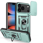 Capa de telemóvel TPU+PC com design de tampa deslizante para câmara, para iPhone 17e / 16e, para iPhone 17 Pro Max, para iPhone 17 Pro, para iPhone 17, para iPhone Air, para iPhone 16 Pro Max