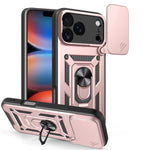 Capa de telemóvel TPU+PC com design de tampa deslizante para câmara, para iPhone 17e / 16e, para iPhone 17 Pro Max, para iPhone 17 Pro, para iPhone 17, para iPhone Air, para iPhone 16 Pro Max