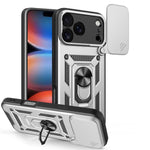Capa de telemóvel TPU+PC com design de tampa deslizante para câmara, para iPhone 17e / 16e, para iPhone 17 Pro Max, para iPhone 17 Pro, para iPhone 17, para iPhone Air, para iPhone 16 Pro Max