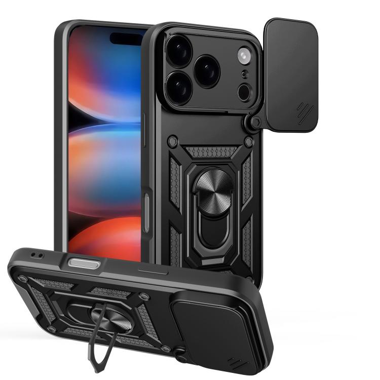 Capa de telemóvel TPU+PC com design de tampa deslizante para câmara, para iPhone 17e / 16e, para iPhone 17 Pro Max, para iPhone 17 Pro, para iPhone 17, para iPhone Air, para iPhone 16 Pro Max