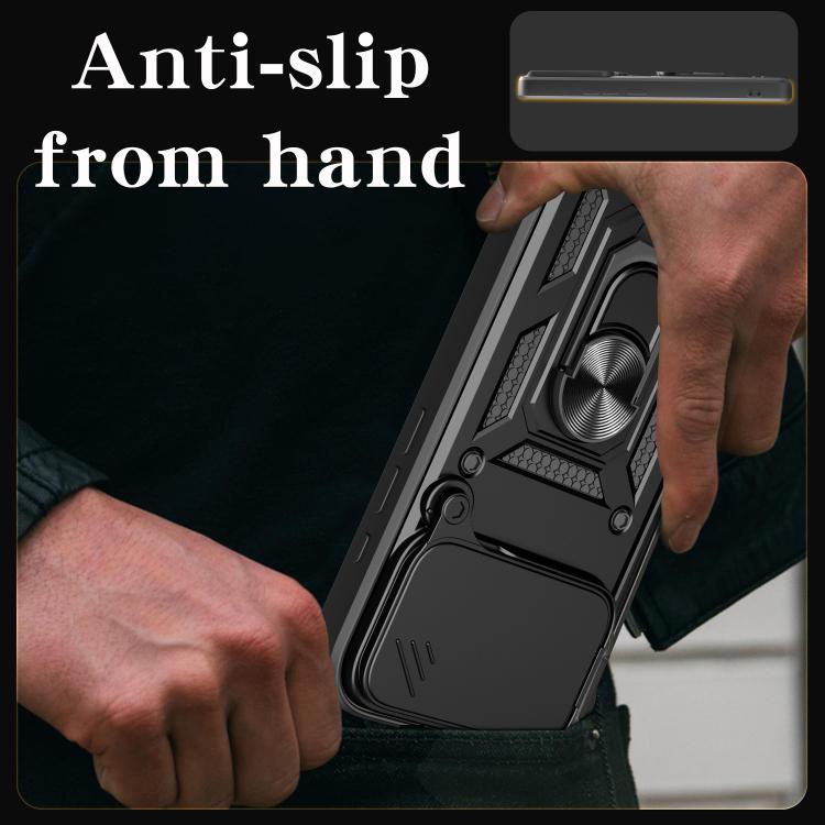 Capa de telemóvel TPU+PC com design de tampa deslizante para câmara, para iPhone 17e / 16e, para iPhone 17 Pro Max, para iPhone 17 Pro, para iPhone 17, para iPhone Air, para iPhone 16 Pro Max
