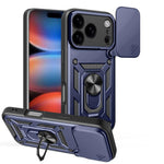 Capa de telemóvel TPU+PC com design de tampa deslizante para câmara, para iPhone 17e / 16e, para iPhone 17 Pro Max, para iPhone 17 Pro, para iPhone 17, para iPhone Air, para iPhone 16 Pro Max