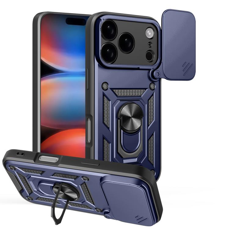 Capa de telemóvel TPU+PC com design de tampa deslizante para câmara, para iPhone 17e / 16e, para iPhone 17 Pro Max, para iPhone 17 Pro, para iPhone 17, para iPhone Air, para iPhone 16 Pro Max