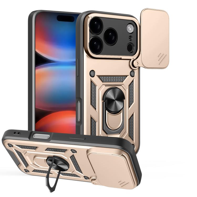 Capa de telemóvel TPU+PC com design de tampa deslizante para câmara, para iPhone 17e / 16e, para iPhone 17 Pro Max, para iPhone 17 Pro, para iPhone 17, para iPhone Air, para iPhone 16 Pro Max