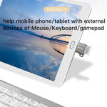 Yesido GS08 Adaptador Mini OTG Type-C para USB 3.0 com Porta-Chaves