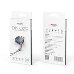 Yesido GS08 Adaptador Mini OTG Type-C para USB 3.0 com Porta-Chaves