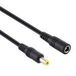 Adaptador Divisor de Energia DC Plug 1 para 2 Fêmea para Macho 5.5 x 2.5mm, Comprimento do Cabo: 70cm