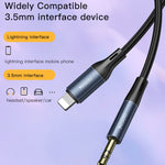Cabo Adaptador de Áudio Yesido YAU35 8 Pinos para AUX 3.5mm, YAU35