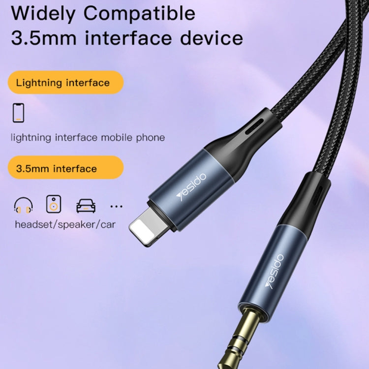 Cabo Adaptador de Áudio Yesido YAU35 8 Pinos para AUX 3.5mm, YAU35