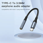 Adaptador de Áudio Feminino Yesido YAU38 Type-C para 3.5mm, YAU38