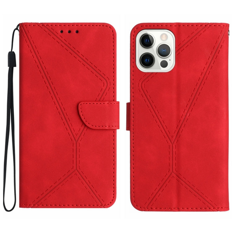 Capa de telemóvel em pele com costura em relevo, para iPhone 17e / 16e, para iPhone 17 Pro Max, para iPhone 17 Pro, para iPhone 17, para iPhone Air, para iPhone 16 Pro Max, para iPhone 16 Pro, para iPhone 16 Plus