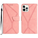 Capa de telemóvel em pele com costura em relevo, para iPhone 17e / 16e, para iPhone 17 Pro Max, para iPhone 17 Pro, para iPhone 17, para iPhone Air, para iPhone 16 Pro Max, para iPhone 16 Pro, para iPhone 16 Plus