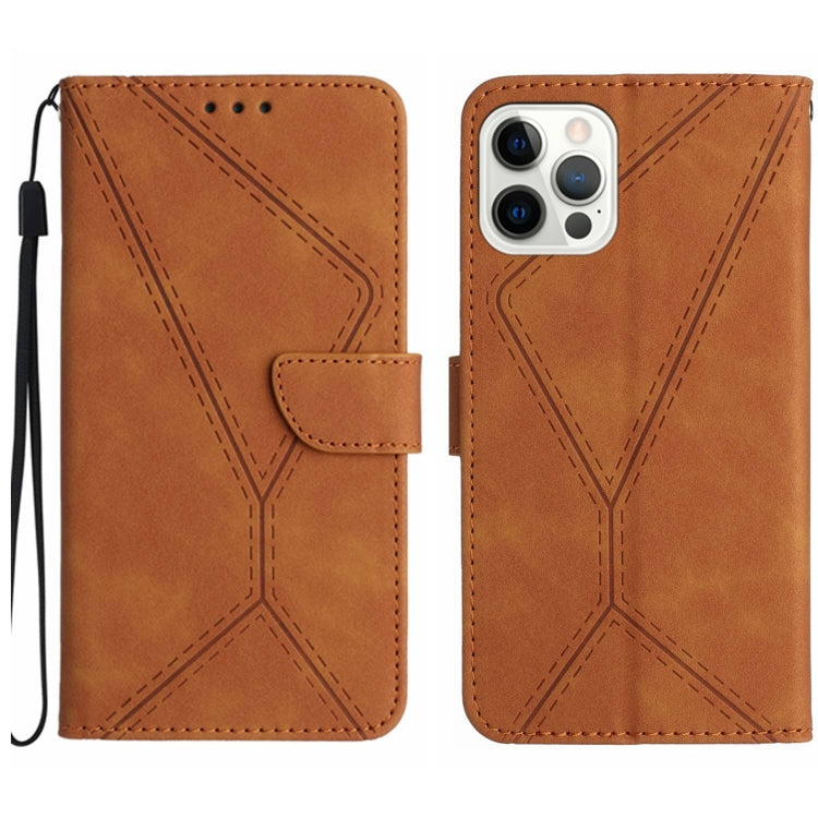 Capa de telemóvel em pele com costura em relevo, para iPhone 17e / 16e, para iPhone 17 Pro Max, para iPhone 17 Pro, para iPhone 17, para iPhone Air, para iPhone 16 Pro Max, para iPhone 16 Pro, para iPhone 16 Plus