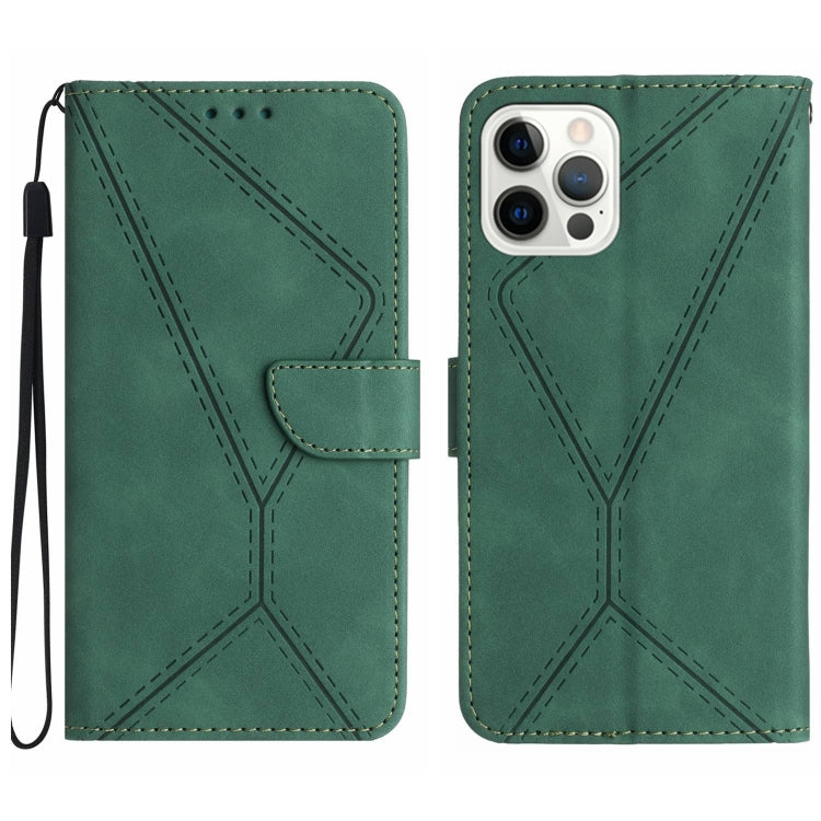 Capa de telemóvel em pele com costura em relevo, para iPhone 17e / 16e, para iPhone 17 Pro Max, para iPhone 17 Pro, para iPhone 17, para iPhone Air, para iPhone 16 Pro Max, para iPhone 16 Pro, para iPhone 16 Plus