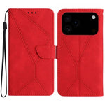 Capa de telemóvel em pele com costura em relevo, para iPhone 17e / 16e, para iPhone 17 Pro Max, para iPhone 17 Pro, para iPhone 17, para iPhone Air, para iPhone 16 Pro Max, para iPhone 16 Pro, para iPhone 16 Plus