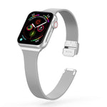 Milanese Stainless Steel Watchband, For Apple Watch Series 8&7 41mm / SE 2&6&SE&5&4 40mm / 3&2&1 38mm, For Apple Watch Ultra 49mm / Series 8&7 45mm / SE 2&6&SE&5&4 44mm / 3&2&1 42mm, For Apple Watch Series 7 45mm / 6 & SE & 5 & 4 44mm / 3 & 2 & 1 42mm ...