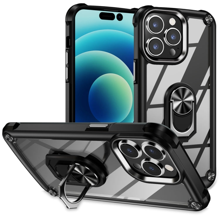 Capa para telemóvel com proteção de lente TPU + PC com suporte de anel, para iPhone 17e / 16e, para iPhone 17 Pro Max, para iPhone 17, para iPhone Air, para iPhone 16 Pro Max, para iPhone 16 Pro, para iPhone 16 Plus, para iPhone 16, para iPhone 15 Pro Max