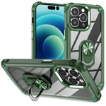 Capa para telemóvel com proteção de lente TPU + PC com suporte de anel, para iPhone 17e / 16e, para iPhone 17 Pro Max, para iPhone 17, para iPhone Air, para iPhone 16 Pro Max, para iPhone 16 Pro, para iPhone 16 Plus, para iPhone 16, para iPhone 15 Pro Max
