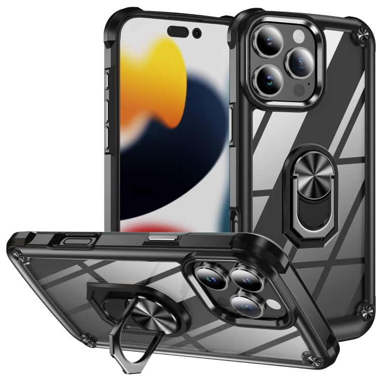 Capa para telemóvel com proteção de lente TPU + PC com suporte de anel, para iPhone 17e / 16e, para iPhone 17 Pro Max, para iPhone 17, para iPhone Air, para iPhone 16 Pro Max, para iPhone 16 Pro, para iPhone 16 Plus, para iPhone 16, para iPhone 15 Pro Max