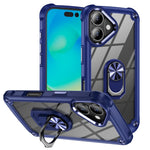 Capa para telemóvel com proteção de lente TPU + PC com suporte de anel, para iPhone 17e / 16e, para iPhone 17 Pro Max, para iPhone 17, para iPhone Air, para iPhone 16 Pro Max, para iPhone 16 Pro, para iPhone 16 Plus, para iPhone 16, para iPhone 15 Pro Max
