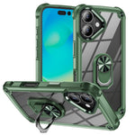 Capa para telemóvel com proteção de lente TPU + PC com suporte de anel, para iPhone 17e / 16e, para iPhone 17 Pro Max, para iPhone 17, para iPhone Air, para iPhone 16 Pro Max, para iPhone 16 Pro, para iPhone 16 Plus, para iPhone 16, para iPhone 15 Pro Max
