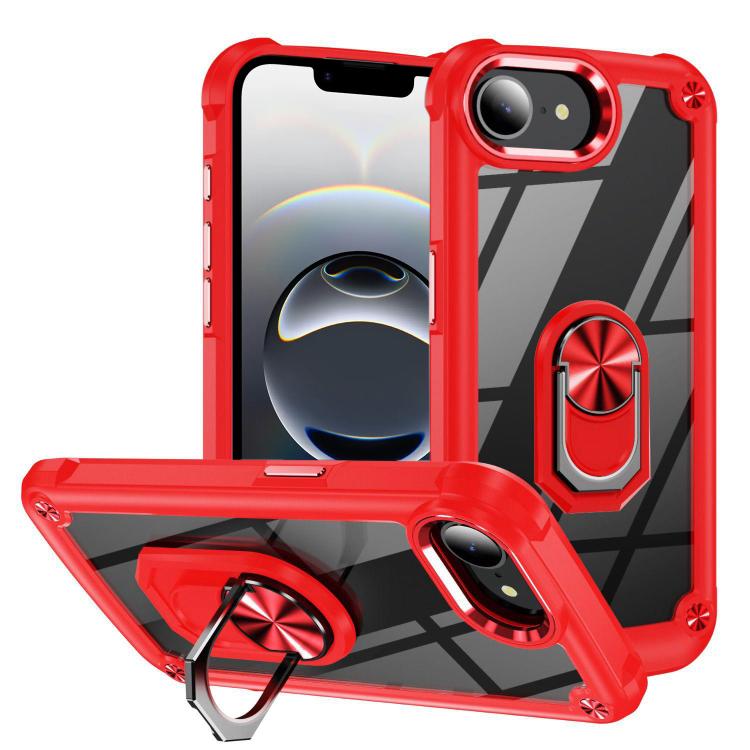 Capa para telemóvel com proteção de lente TPU + PC com suporte de anel, para iPhone 17e / 16e, para iPhone 17 Pro Max, para iPhone 17, para iPhone Air, para iPhone 16 Pro Max, para iPhone 16 Pro, para iPhone 16 Plus, para iPhone 16, para iPhone 15 Pro Max