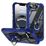 Capa para telemóvel com proteção de lente TPU + PC com suporte de anel, para iPhone 17e / 16e, para iPhone 17 Pro Max, para iPhone 17, para iPhone Air, para iPhone 16 Pro Max, para iPhone 16 Pro, para iPhone 16 Plus, para iPhone 16, para iPhone 15 Pro Max
