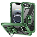 Capa para telemóvel com proteção de lente TPU + PC com suporte de anel, para iPhone 17e / 16e, para iPhone 17 Pro Max, para iPhone 17, para iPhone Air, para iPhone 16 Pro Max, para iPhone 16 Pro, para iPhone 16 Plus, para iPhone 16, para iPhone 15 Pro Max