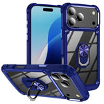 Capa para telemóvel com proteção de lente TPU + PC com suporte de anel, para iPhone 17e / 16e, para iPhone 17 Pro Max, para iPhone 17, para iPhone Air, para iPhone 16 Pro Max, para iPhone 16 Pro, para iPhone 16 Plus, para iPhone 16, para iPhone 15 Pro Max