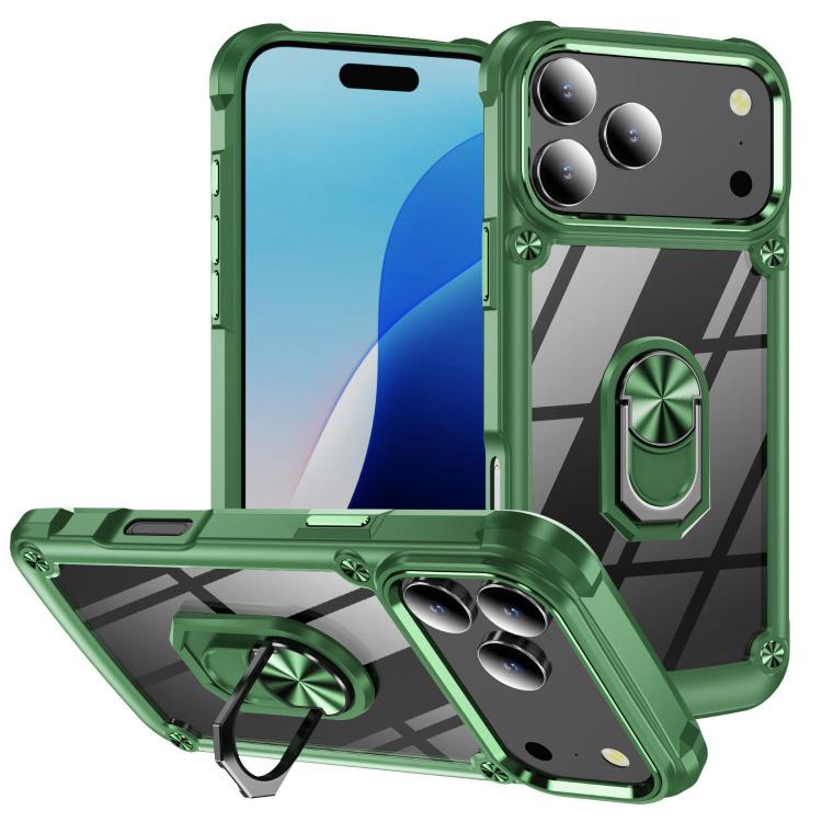 Capa para telemóvel com proteção de lente TPU + PC com suporte de anel, para iPhone 17e / 16e, para iPhone 17 Pro Max, para iPhone 17, para iPhone Air, para iPhone 16 Pro Max, para iPhone 16 Pro, para iPhone 16 Plus, para iPhone 16, para iPhone 15 Pro Max