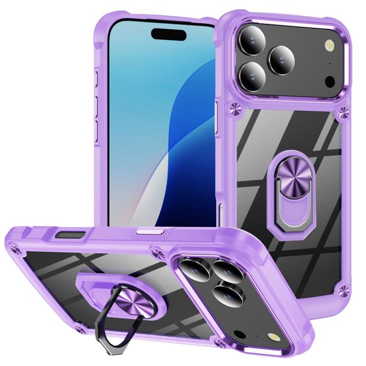 Capa para telemóvel com proteção de lente TPU + PC com suporte de anel, para iPhone 17e / 16e, para iPhone 17 Pro Max, para iPhone 17, para iPhone Air, para iPhone 16 Pro Max, para iPhone 16 Pro, para iPhone 16 Plus, para iPhone 16, para iPhone 15 Pro Max