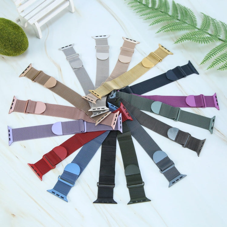 Correia de relógio magnética metálica milanesa, para Apple Watch 6 44mm, para Apple Watch 5 44mm, para Apple Watch 5 40mm