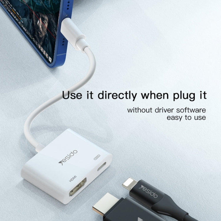 Yesido HM06 Adaptador de Áudio e Vídeo 8 Pinos para HDMI, HM06