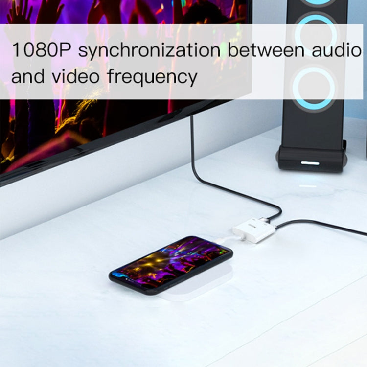 Yesido HM06 Adaptador de Áudio e Vídeo 8 Pinos para HDMI, HM06