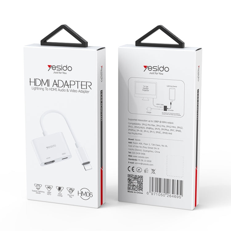 Yesido HM06 Adaptador de Áudio e Vídeo 8 Pinos para HDMI, HM06