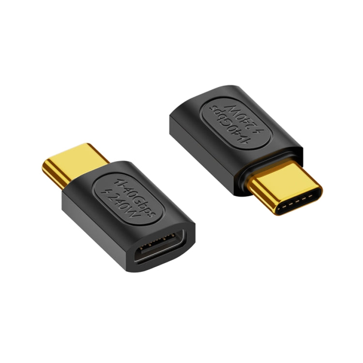 Adaptador Reto Fêmea USB-C / Tipo-C para USB-C / Tipo-C Fêmea 40Gbps 240W, Adaptador Reto