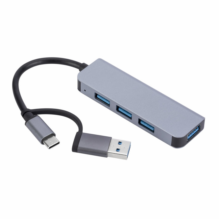 Estação de Acoplamento HUB Multifuncional 4 em 1 USB+USB-C/Tipo-C para USB, 2301