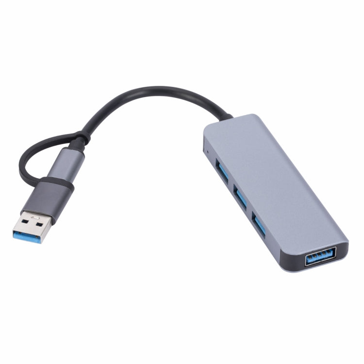 Estação de Acoplamento HUB Multifuncional 4 em 1 USB+USB-C/Tipo-C para USB, 2301