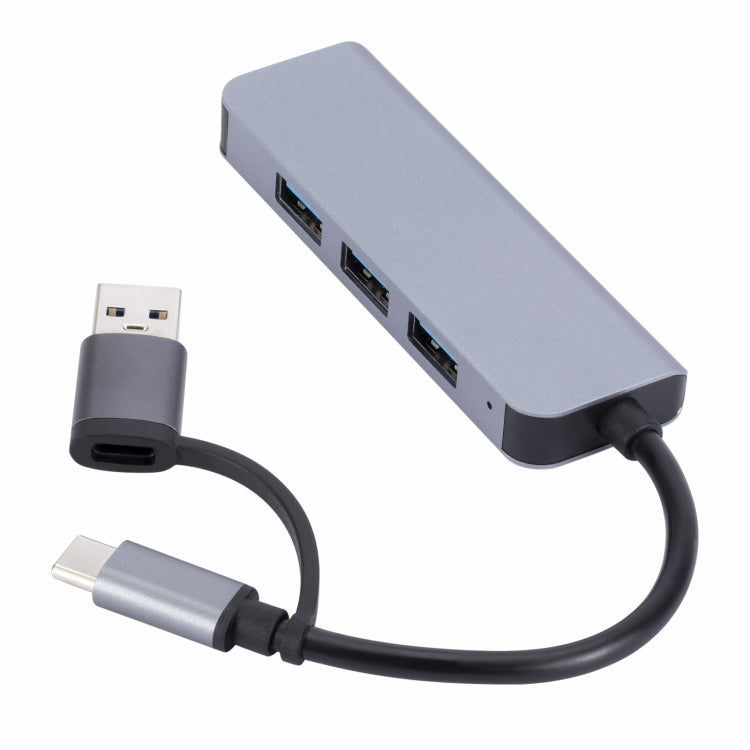 Estação de Acoplamento HUB Multifuncional 4 em 1 USB+USB-C/Tipo-C para USB, 2301