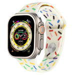 Correia de Relógio de Silicone Gotas de Arco-íris, Para Apple Watch SE 2023 44mm, Para Apple Watch Ultra 49mm, Para Apple Watch SE 2023 40mm, Para Apple Watch 8 41mm